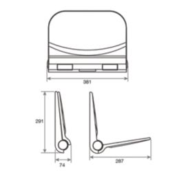 Wall Mounted Shower Seat White