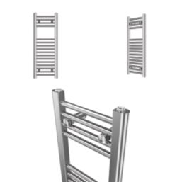 Flomasta 800mm x 300mm 543BTU Chrome Flat  Towel Radiator