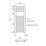 Flomasta 800mm x 300mm 543BTU Chrome Flat  Towel Radiator