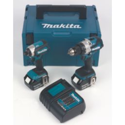 Makita DLX2507STJ 18V 2 x 5.0Ah Li Ion LXT Brushless Cordless Twin Kit Screwfix