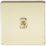 Knightsbridge SF12TOGPB 10AX 1-Gang Intermediate Switch Polished Brass with Colour-Matched Inserts