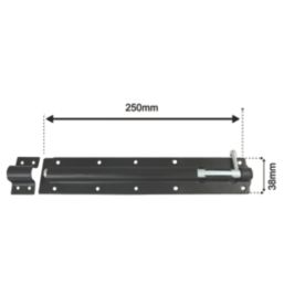 Smith & Locke Brenton Gate Bolt Black 250mm