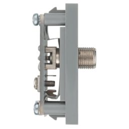British General EMNSSATG Modular F-Type Satellite Socket Grey