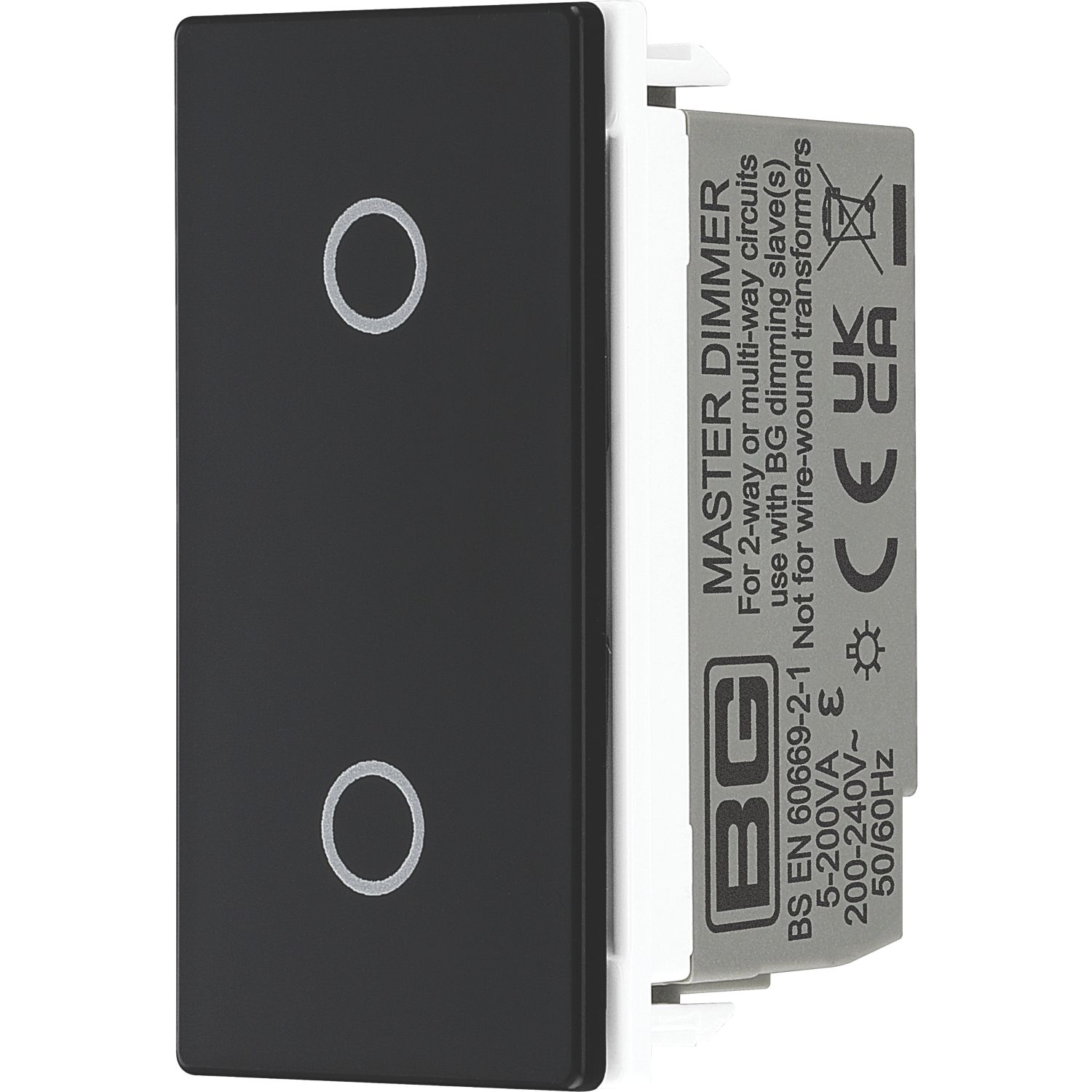 British General 2-Way LED Modular Dimmer Switch Black (886XG)