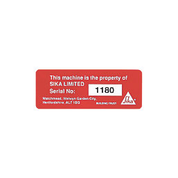 Asset Protect  Asset Tags Red 19mm x 38mm 100 Pack