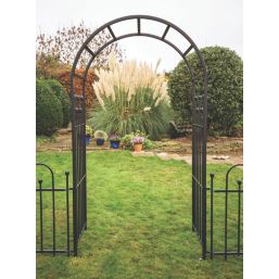 Apollo Appleton Easy Fit (Curved) 4' x 7' (Nominal) Matt-Black Metal Arch