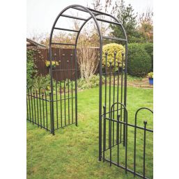 Apollo Appleton Easy Fit (Curved) 4' x 7' (Nominal) Matt-Black Metal Arch
