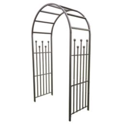 Apollo Appleton Easy Fit (Curved) 4' x 7' (Nominal) Matt-Black Metal Arch