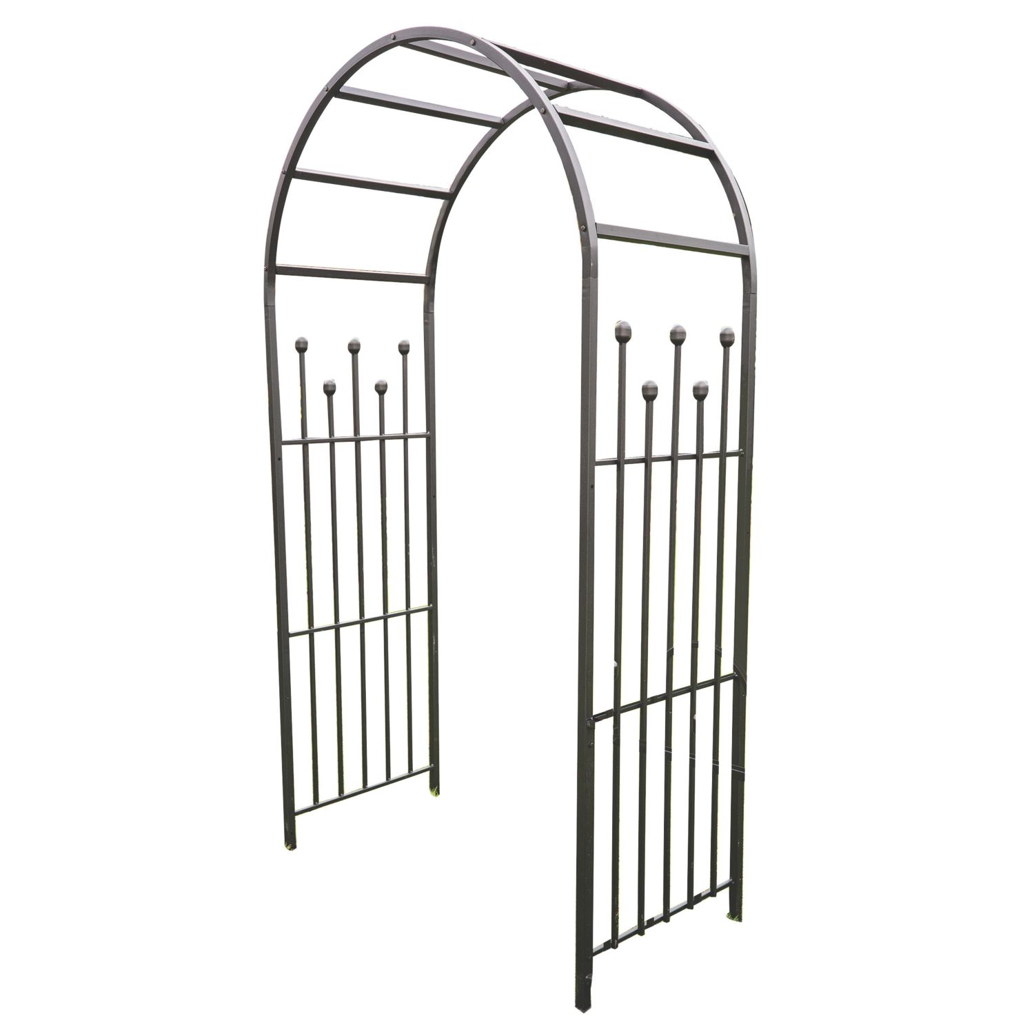 Apollo Appleton Easy Fit (Curved) 4' x 7' (Nominal) Matt-Black Metal Arch (887AV)