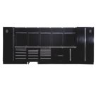 Bunker  Black 25 Piece Modular Storage Set with Steel Worktop