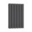 Reina Elips Double 600mm x 360mm 1437BTU Anthracite Vertical Designer Radiator