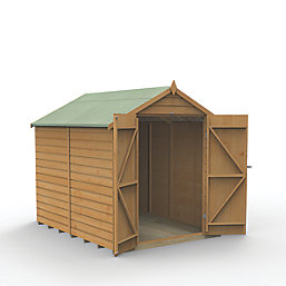 Forest  6' x 8' (Nominal) Apex Shiplap T&G Timber Shed with Base