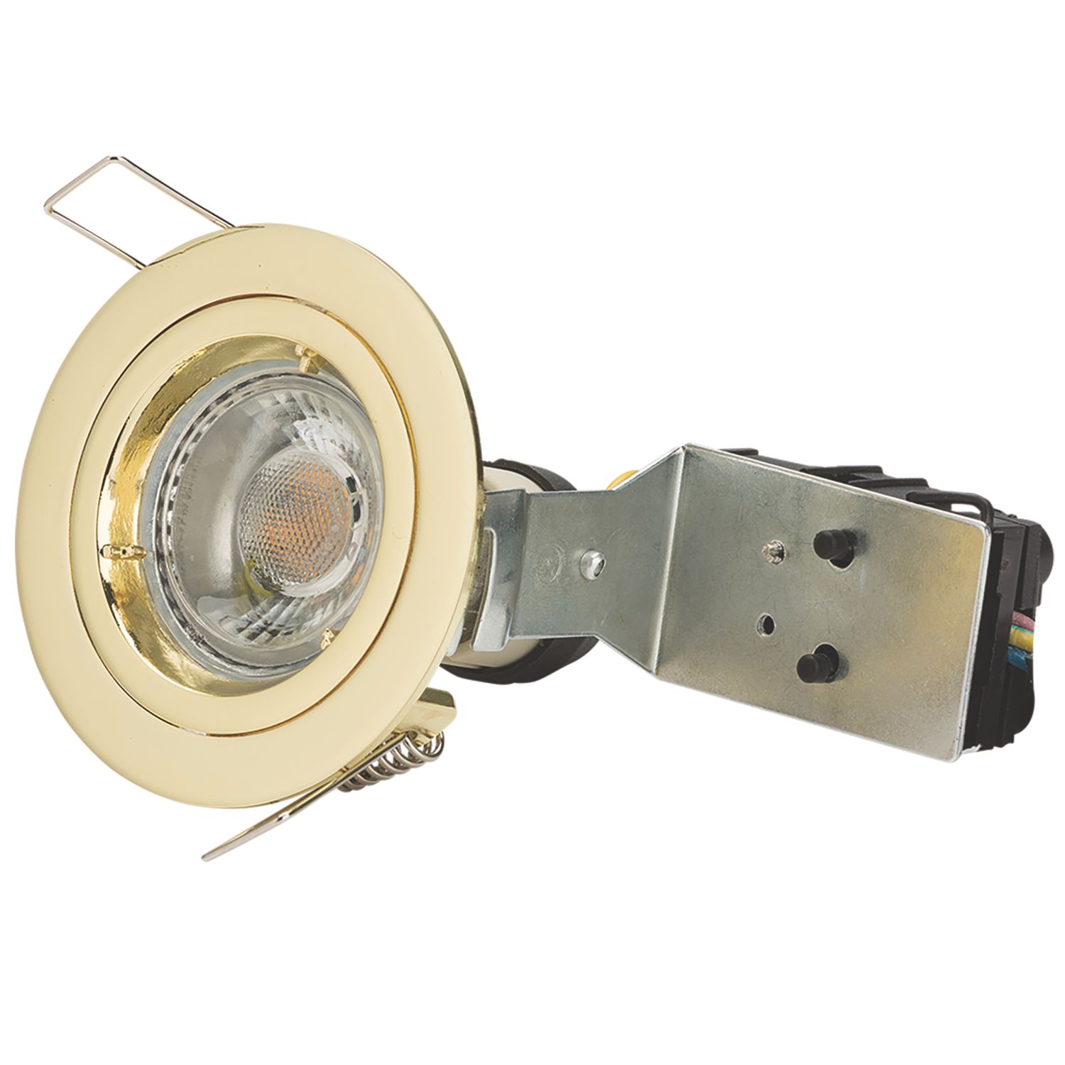 Knightsbridge Fixed Recessed Downlight Brass (887GA)