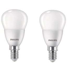 Philips  SES Candle LED Light Bulb 470lm 5.5W 2 Pack