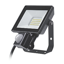 Philips ProjectLine Outdoor LED Floodlight With PIR Sensor Black 20W 1800lm