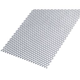 Rothley Stretched Perforated Mesh Protective Door Plate Steel 250mm x 500mm