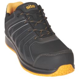 Site Edenite    Safety Trainers Black / Grey Size 11