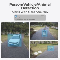 Reolink P330-B Black Wired 4K Indoor & Outdoor Bullet PoE Security Camera