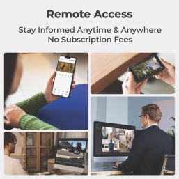 Reolink P330-B Black Wired 4K Indoor & Outdoor Bullet PoE Security Camera
