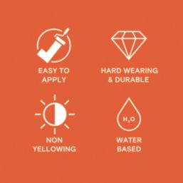 LickPro 2.5Ltr Orange 01 Satin Water-Based Trim Paint