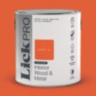 LickPro 2.5Ltr Orange 01 Satin Water-Based Trim Paint