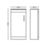 Cloakroom Vanity Unit with Comite Basin Gloss White 400mm x 220mm x 806mm