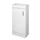 Cloakroom Vanity Unit with Comite Basin Gloss White 400mm x 220mm x 806mm