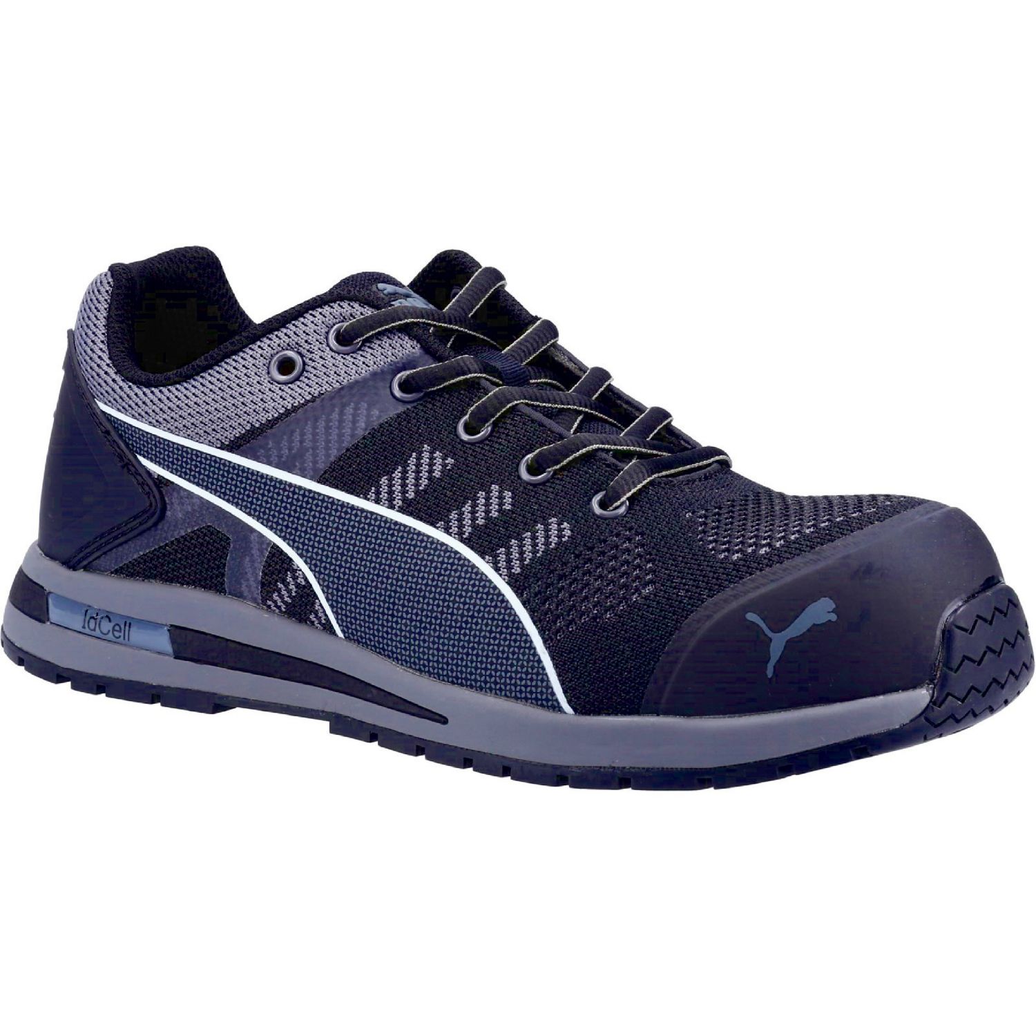 Puma Elevate Knit Low Size 10.5 Black Safety Trainers (887PR)