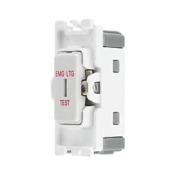 British General Nexus 800 Grid 20A Grid SP Emergency Lighting Test Key Switch White