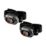 Nebo Mycro 250 Rechargeable LED Head Torch Twin Pack Storm Grey 250lm