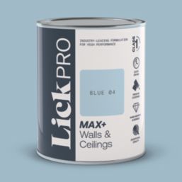 LickPro Max+ 1Ltr Blue 04 Matt Emulsion  Paint