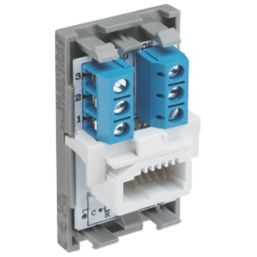 British General  Modular Slave Telephone Socket Grey