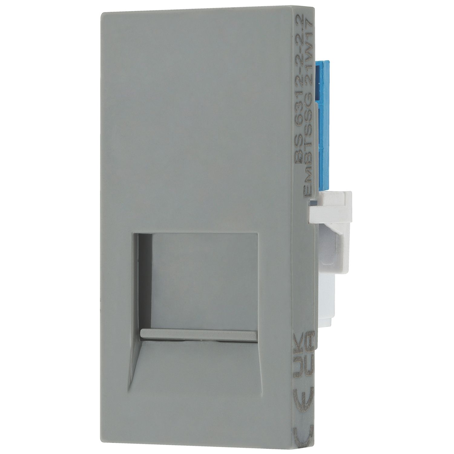 British General Modular Slave Telephone Socket Grey (887XG)