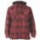 Dickies Fleece Hood Flannel Shirt   Jacket Red X Large 41" Chest