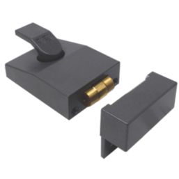 Yale 81  Roller Bolt Nightlatch Dark Metal Grey / Satin Chrome 60mm Backset