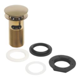 Flomasta Slotted Pop Up Basin Waste Brushed Brass 66mm