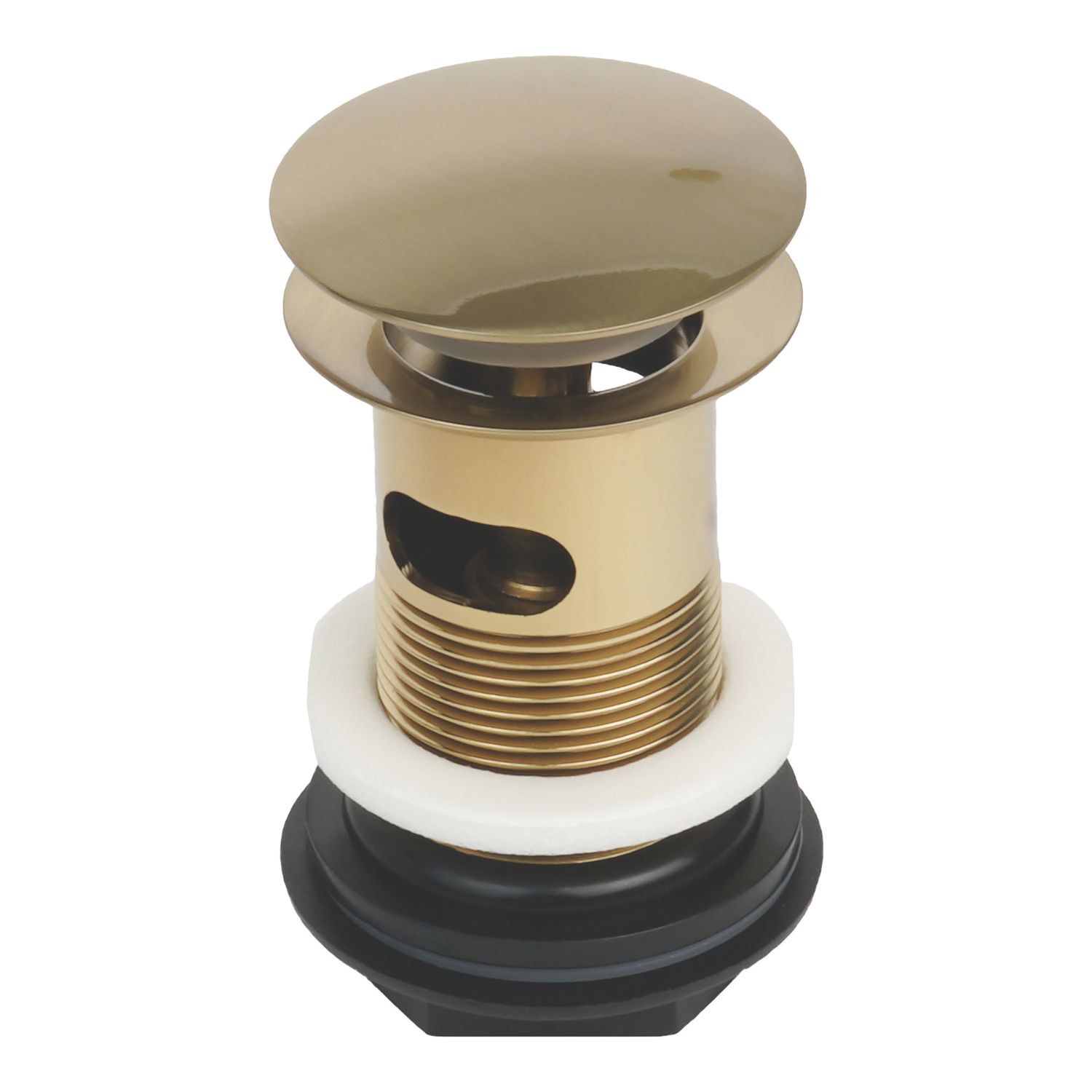 Flomasta Slotted Pop Up Basin Waste Brushed Brass 66mm (887YX)