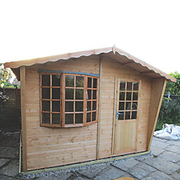Shire Goodwood 10' x 10' (Nominal) Apex Shiplap T&G Timber Summerhouse