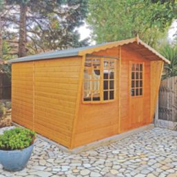 Shire Goodwood 10' x 10' (Nominal) Apex Shiplap T&G Timber Summerhouse