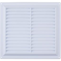 Map Vent Fixed Louvre with Flyscreen Vent White 229mm x 229mm