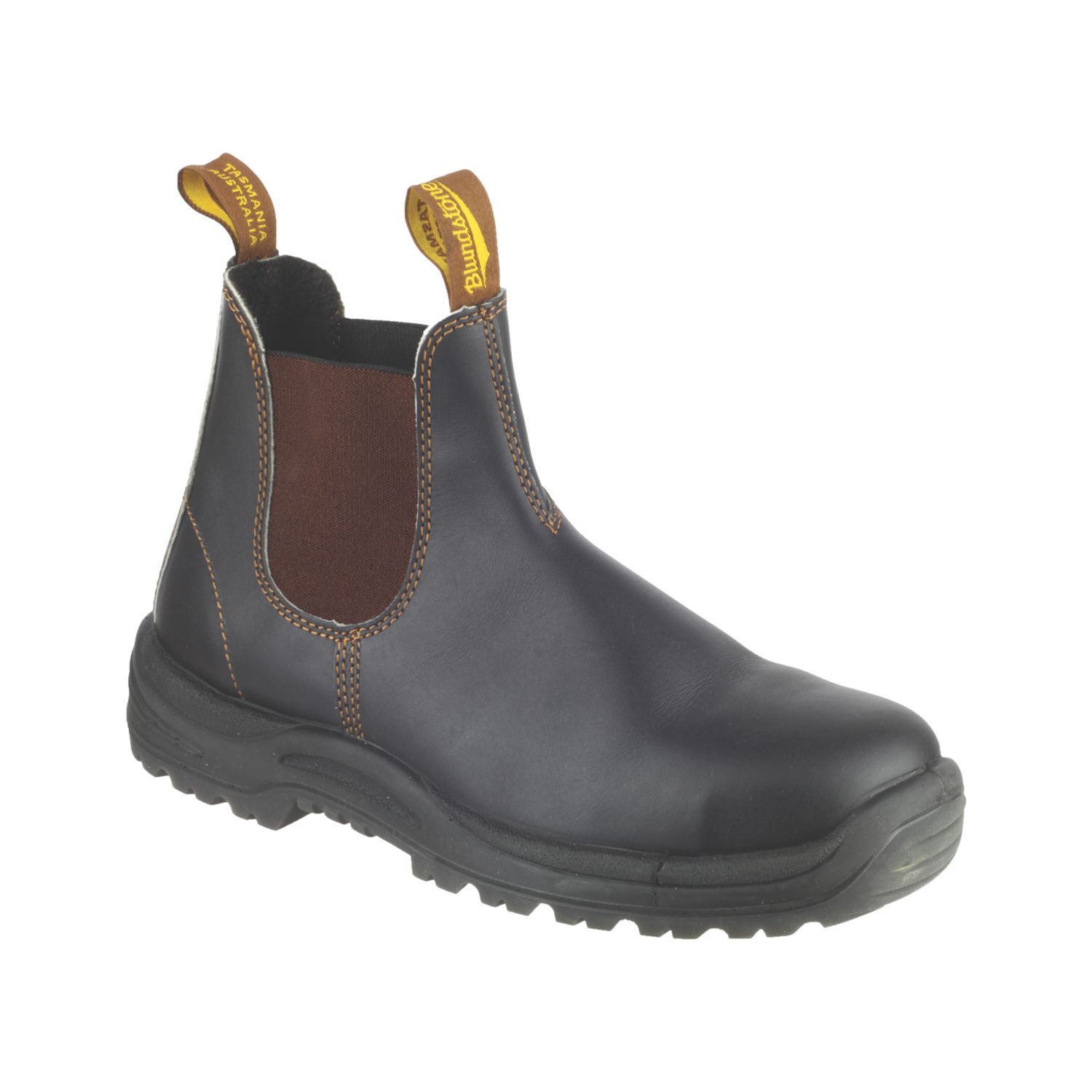 Blundstone 192 Size 9 Brown Steel Toe Cap Safety Dealer Boots (8888G)