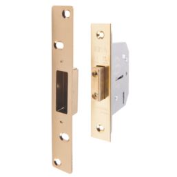 ERA  5 Lever Brass Mortice Deadlock 76mm Case - 56mm Backset