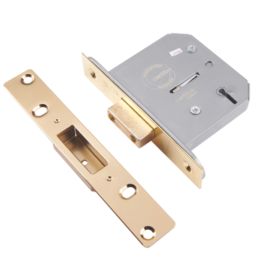 ERA  5 Lever Brass Mortice Deadlock 76mm Case - 56mm Backset
