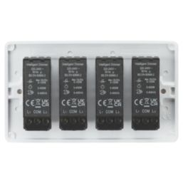 Knightsbridge  4-Gang 2-Way LED Dimmer  White