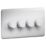 Knightsbridge  4-Gang 2-Way LED Dimmer  White