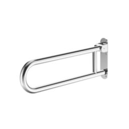 Swirl Adapt+ Household Folding Grab Rail Polished Chrome 618mm x 250mm x 32mm
