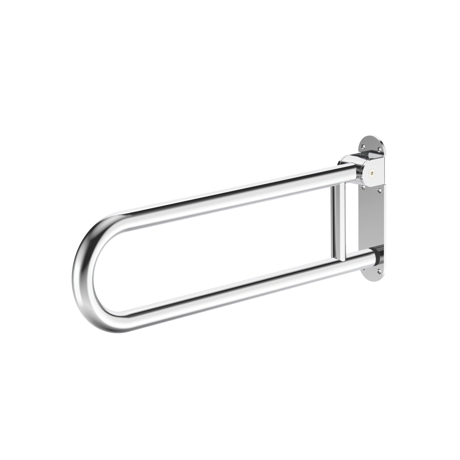 Swirl Adapt+ Household Folding Grab Rail Polished Chrome 618mm x 250mm x 32mm (888AY)