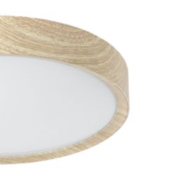 Eglo Musurita LED Ceiling Light Natural Wood Effect 14.6W 1600lm