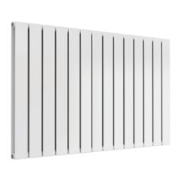 Reina Flat Double 600mm x 1032mm 3591BTU White Horizontal Designer Radiator