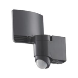 Lutec Sunshine Outdoor LED Solar-Powered Floodlight With PIR Sensor Dark Grey 500lm